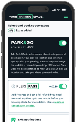 How to Add Park&Go to your booking - (Step 1)